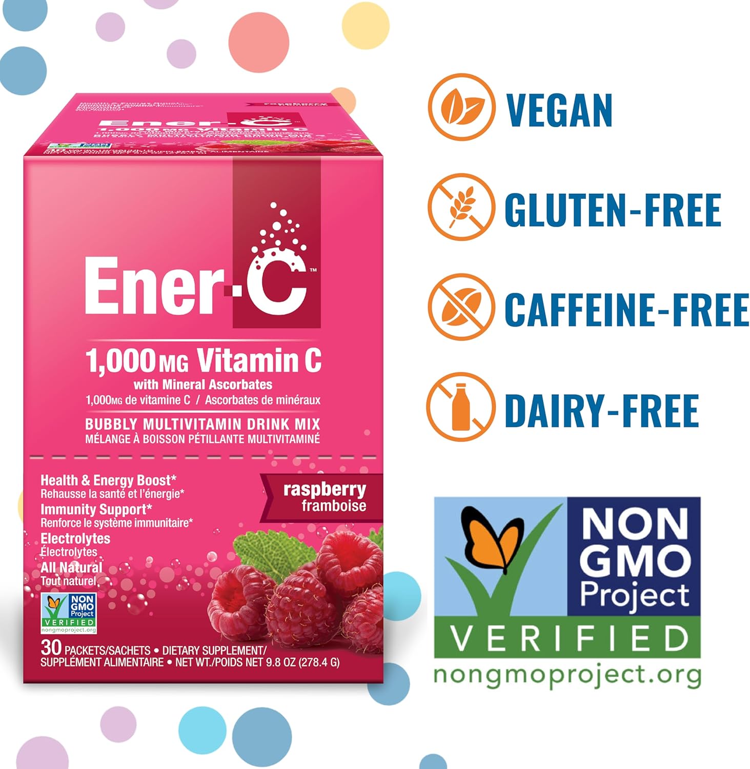 Ener-C Raspberry Vitamin Powder Mix box