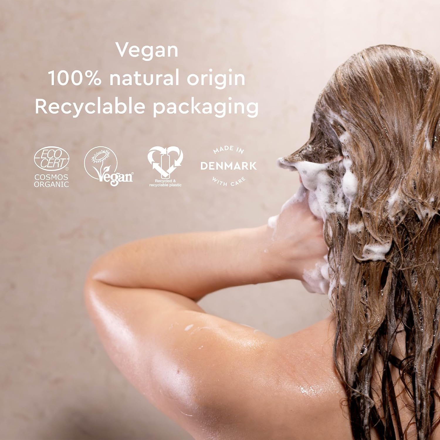 Urtekram Anti-Dandruff Nettle Shampoo bottle, no flavour, 250ml, how to use