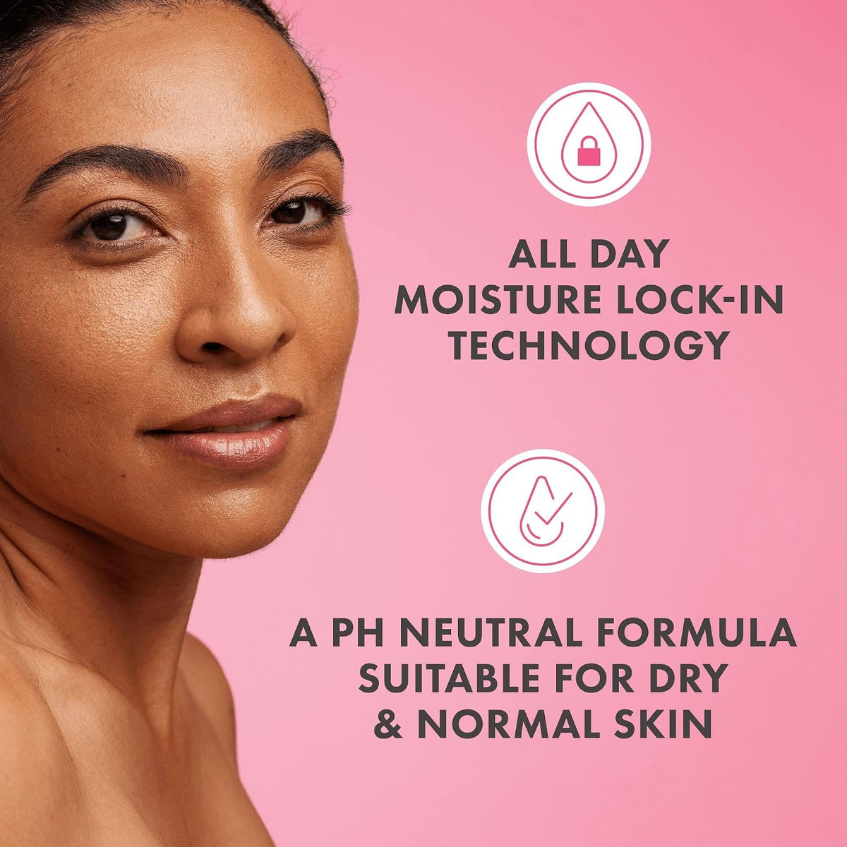 Olay Beauty Fluid Face, Neck & Body Moisturising Lotion 100ml bottle displayed for daily skincare