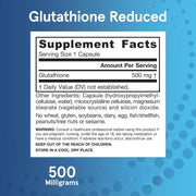 Jarrow Formulas Glutathione Reduced - 500mg  60-150 Veggie Capsules