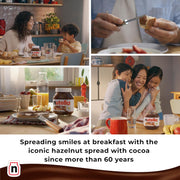 Nutella chocolate hazelnut spread pancakes breakfast lifestyle image 1kg jar