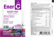 Ener-C Sugar Free Mixed Berry multivitamin drink front label 30 sachets with barcode