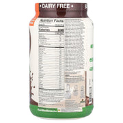 Genceutic Naturals Plant Head Real Meal supplement facts label tub 1050g