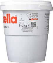 Nutella chocolate hazelnut spread catering tub barcode packaging 3kg