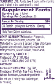 Natrol Cognium Memory supplement facts label bottle 60 tablets