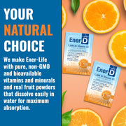 Ener-D Sugar Free Orange Vitamin D Powder Mix – 24 Sachets