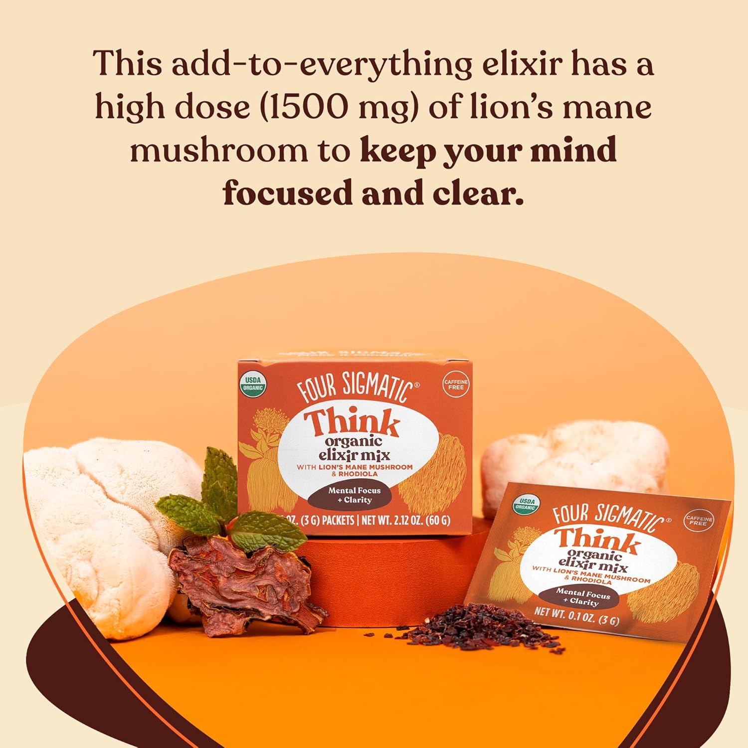 Four Sigmatic Organic Lion’s Mane Elixir Mix - 20 Packets