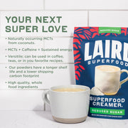 Laird Superfood Reduced Sugar Non-Dairy Coffee Creamer – 227g