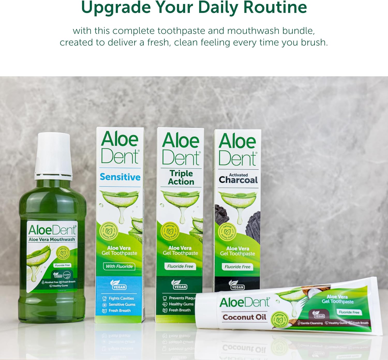 Aloe Dent Activated Charcoal Toothpaste Fluoride Free - 100ml daily routine