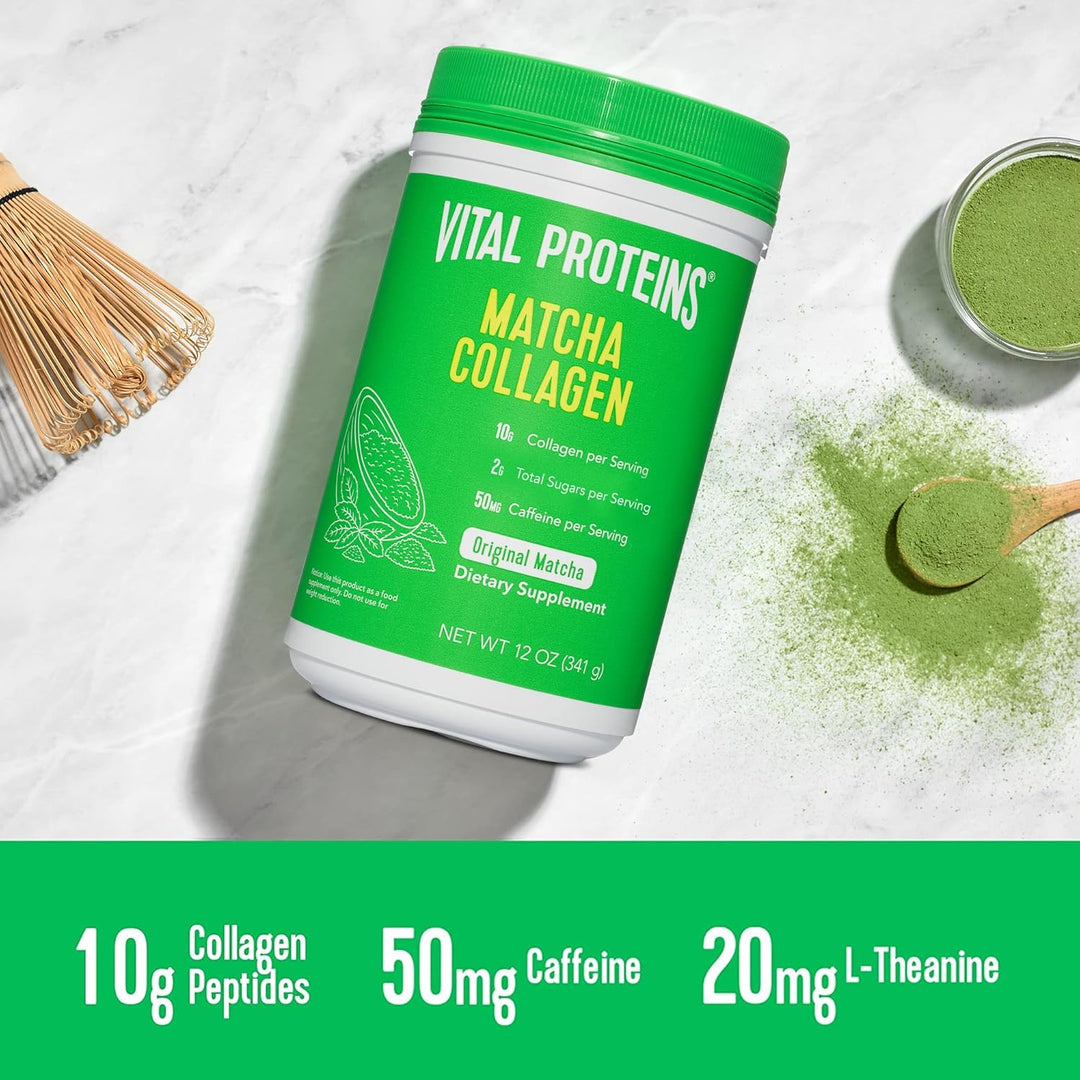 Vital Proteins Matcha Collagen Peptides Powder Original 341g – Organic ...
