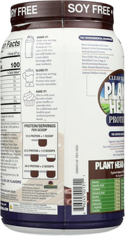 Container of Plant Based Protein with Nutritional Information