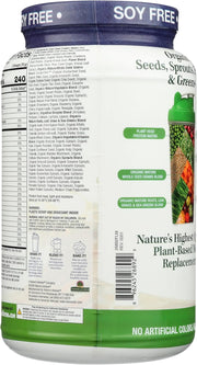 Genceutic Naturals Plant Head Real Meal protein powder barcode tub 1050g