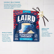 Laird Superfood Non-Dairy Coffee Creamer, Vanilla – 227g