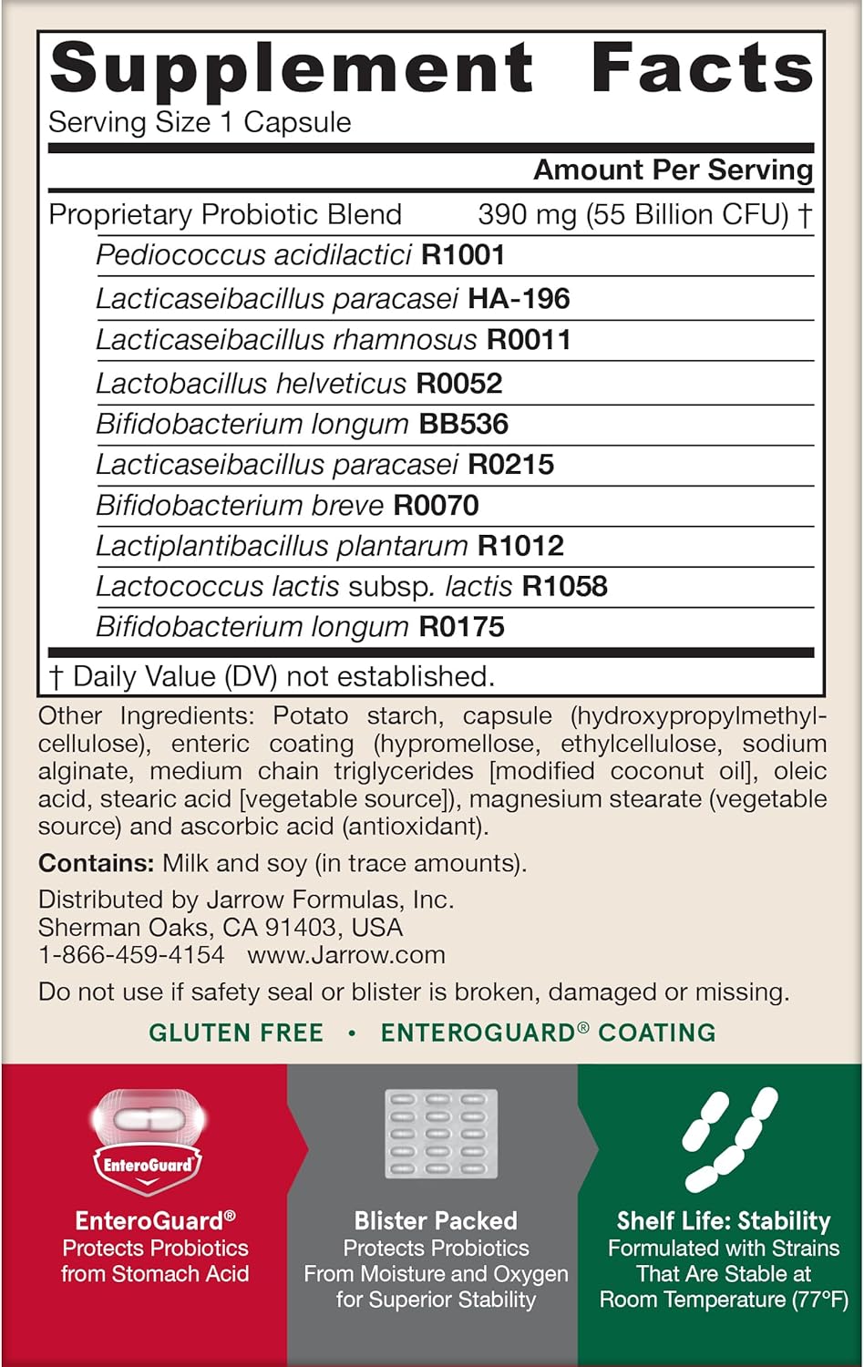 Jarrow Formulas Jarro-Dophilus® EPS - 50 Billion CFU 30 Veggie Capsules