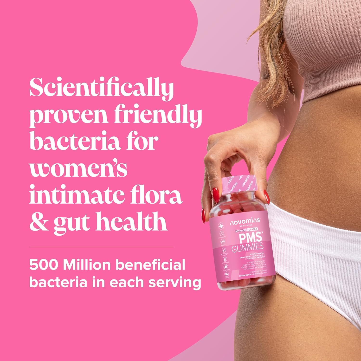 Novomins Nutrition PMS Gummies Hormonal Balance