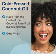 Lifestyle Image: Jarrow Formulas coconut oil 1000mg softgels daily use lifestyle 120 count