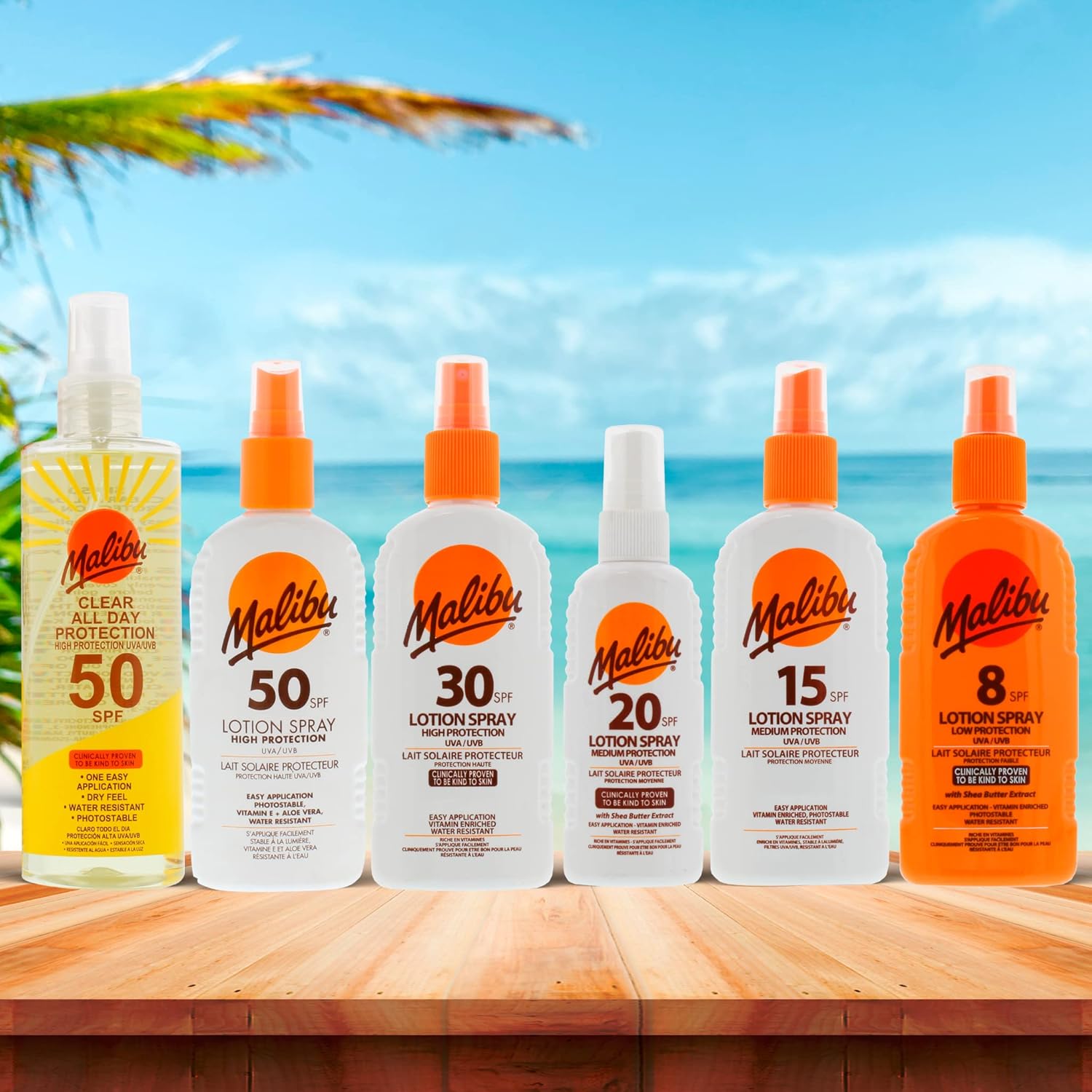 Malibu SPF30 Clear Protection Spray – 250ml