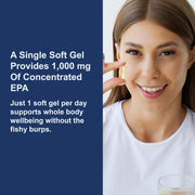 How to Use: Carlson Elite EPA Gems softgel capsules daily use fish oil 120 count