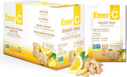Ener-C Sugar Free Lemon Ginger vitamin powder mix box front label 30 sachets on white background
