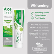 Aloe Dent Whitening Aloe Vera Toothpaste with Fluoride - 100ml