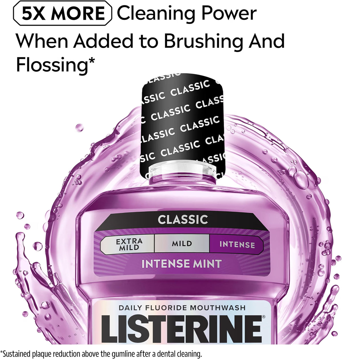 Listerine Total Care Intense Mint Mouthwash oral rinse bottle 500ml oral care use