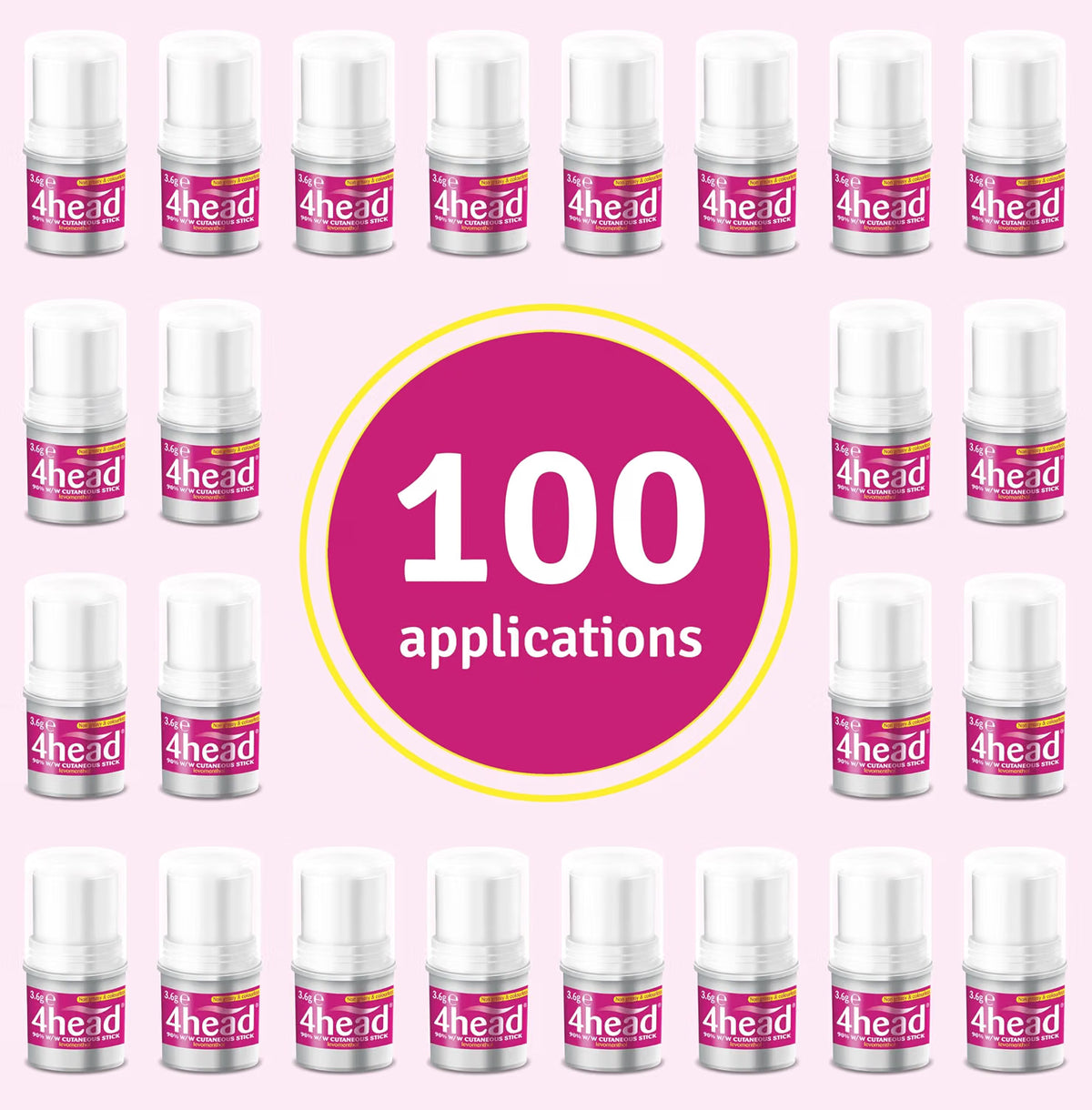 4head 90% w/w Cutaneous Stick Levomenthol topical stick dispenser 3.6g how to use