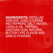 Ingredients image: Franks RedHot sauce ingredients label bottle 680ml