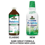 Nature’s Answer PerioBrite Cool Mint alcohol-free mouthwash 480ml front view