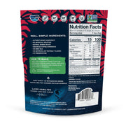 Laird Superfood reduced sugar coffee creamer ingredients, barcode & nutrition facts label 227g on white background