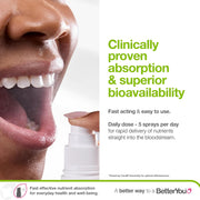 How to Use: Hand using the BetterYou Zinc oral spray.