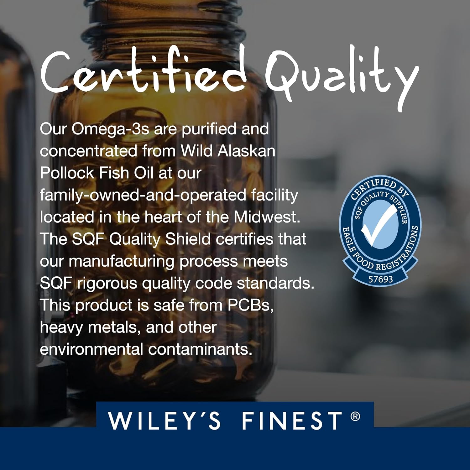 Wiley’s Finest Peak EPA Wild Alaskan Fish Oil - 60 Capsules