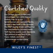Wiley’s Finest Peak EPA Wild Alaskan Fish Oil - 60 Capsules