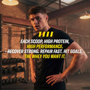 Lifestyle Image: Cellucor C4 whey protein shake cookies cream routine 1.61kg