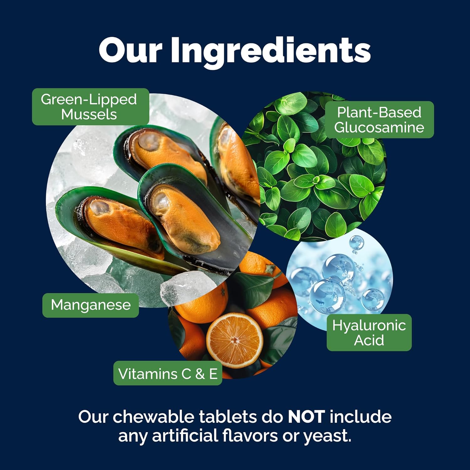 Ingredients and feeding guide for YuMOVE Senior Dog joint tablets.