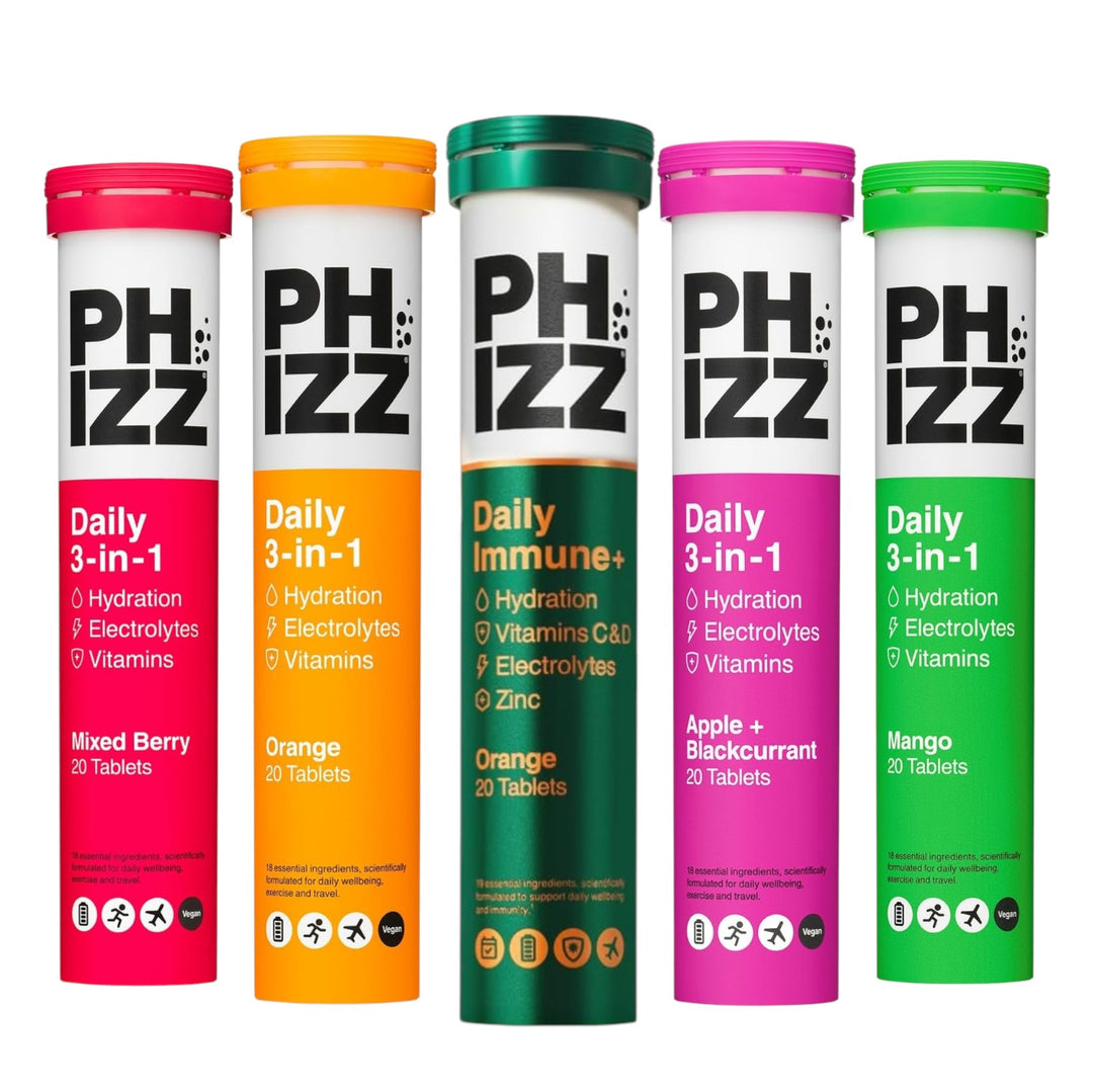 Phizz Daily Electrolyte & Multivitamin Effervescent Tablets Variety ...