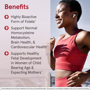 Jarrow Formulas Methyl Folate – 1000 mcg, 100 Veggie Capsules