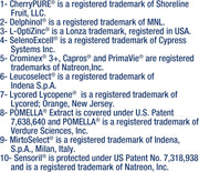 Supplement Facts panel of Life Extension Mix showing full ingredients list and serving size.