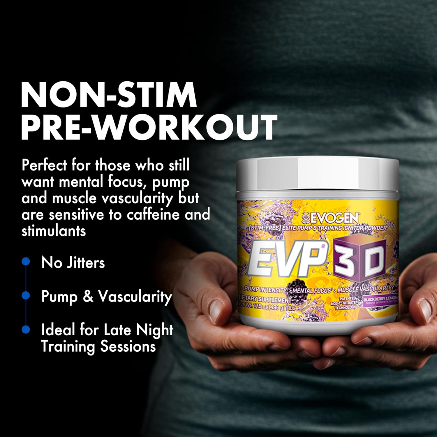 Evogen EVP-3D Pre-Workout BlackBerry Lemonade - 496g