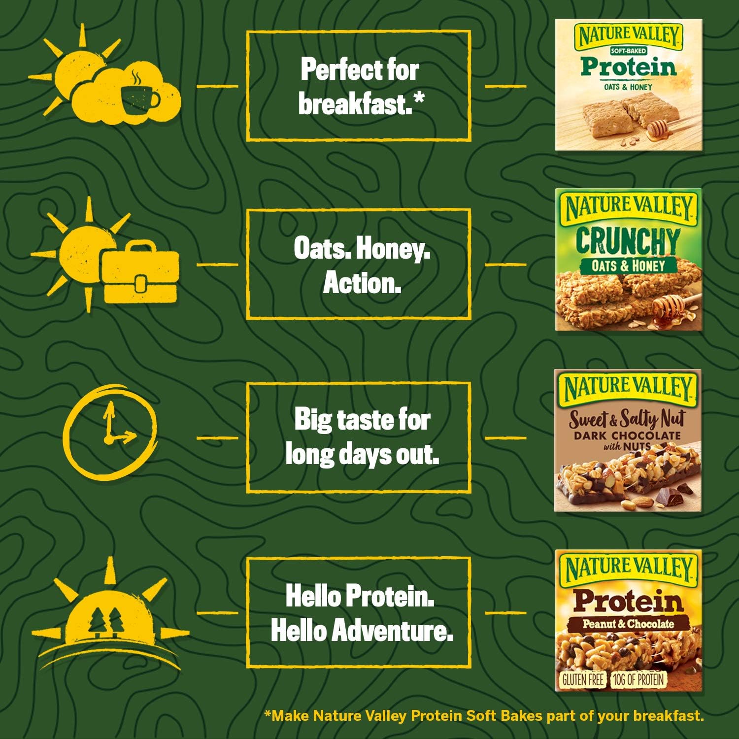 Nature Valley Crunchy Oats & Honey Cereal Bars 40 x 2 Bar Packs