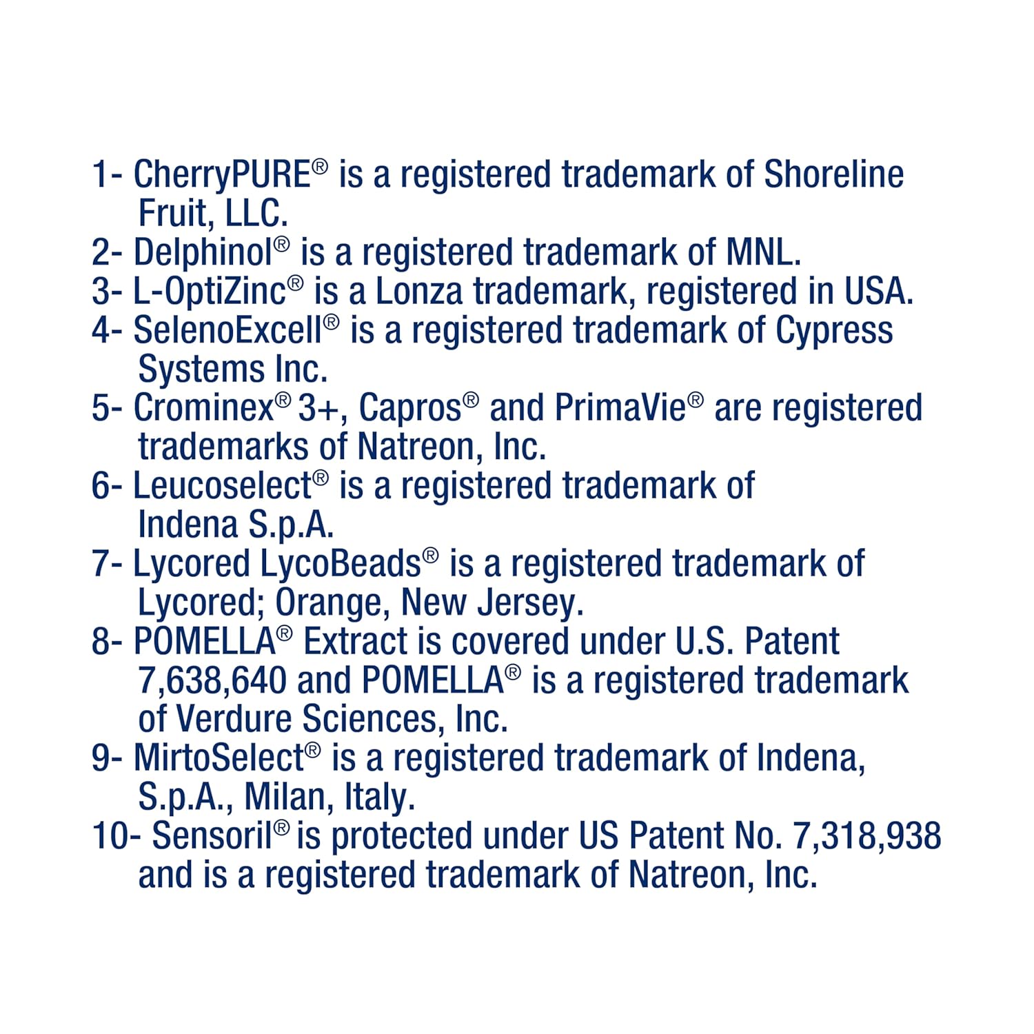 Supplement facts label for Life Extension Mix Without Copper formula showing ingredients.