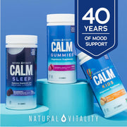 Natural Vitality CALM Kids Magnesium Supplement – 83 mg Sweet Citrus Flavoured Gummies 60 Count