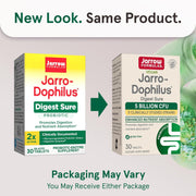 Jarrow Formulas Jarro-Dophilus Digest Sure 5 Billion CFU - 30 Tablets new look