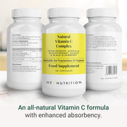 Hey Nutrition Natural Vitamin C 250mg Complex - 60 Capsules