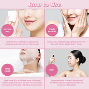 TONYMOLY ceramide toner applying with hands or cotton pad