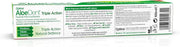 Back Image: Aloe Dent triple action aloe vera toothpaste fluoride free vegetarian 100ml box barcode