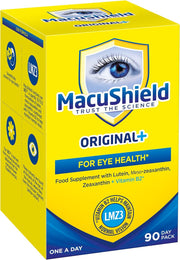MacuShield Original+ eye health supplement 90 capsules front pack on white background