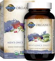 Garden of Life Organics Once Daily Men's Multivitamin bottle & box  60 tablets