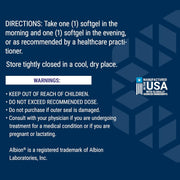 Life Extension PalmettoGuard direction panel  list.