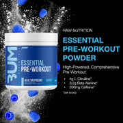 RAW Nutrition Essential Pre-Workout - Blue Raspberry 420g