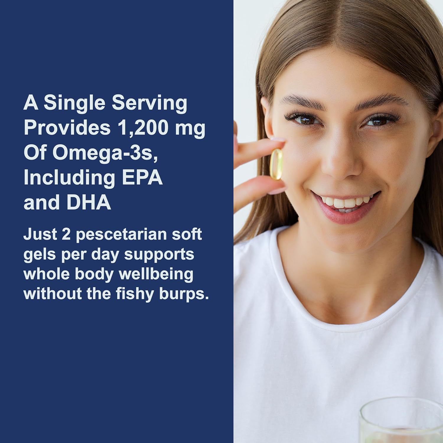 How to Use: Carlson Omega 3 fish gelatin softgel capsules daily use supplement 130 count